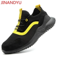 latest version ultralight steel toe shoes work safety shoes soft bottom breathable anti smashing safety boots men sneakers