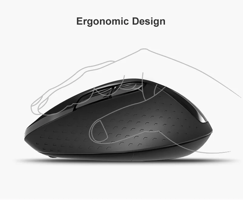 

New Multi-mode Silent Wireless Mouse with 1600DPI Bluetooth-compatible and 2.4GHz for Three Devices Connection