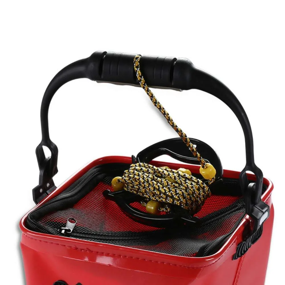 

New piece bucket outdoor fishing fixed protection folding handle slipper bucket folding sale ok