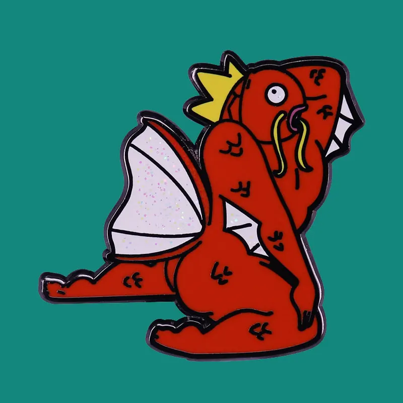 Эмалированная брошь на булавке Lucky Carp Коллекционирование животных сплав значки