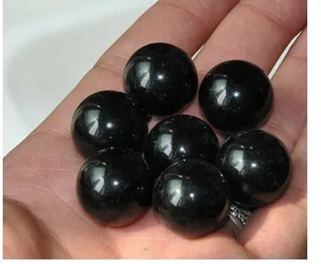 YM 326 7pcs NATURAL black obsidian CRYSTAL SPHERE BALL Healing | Statues &amp Sculptures