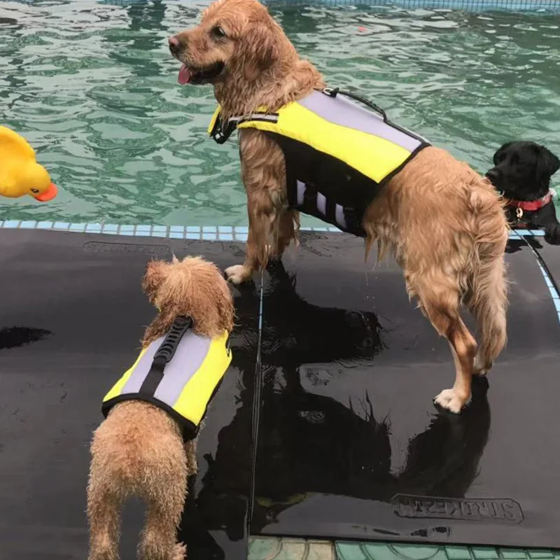 

Pet Products Life Jacket Vest Teddy Golden Retriever French Bulldog Large, Medium and Small Dog Nylon PVC luminous Pet Swimsuit