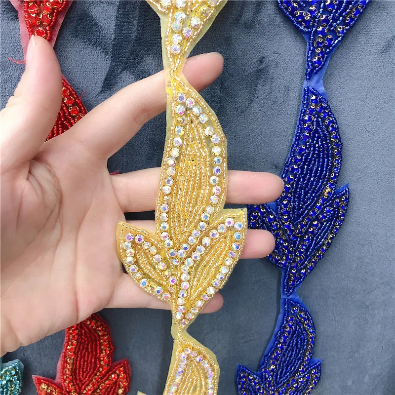 5 ярдов орнамент из кристаллов Стразы горячей фиксации клейкая лента лист с