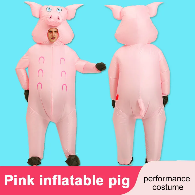 

Легкий надувной костюм для вечеринки, Хэллоуина, косплей, свинья, дизайнерский красный полиэфирный детский смешной костюм