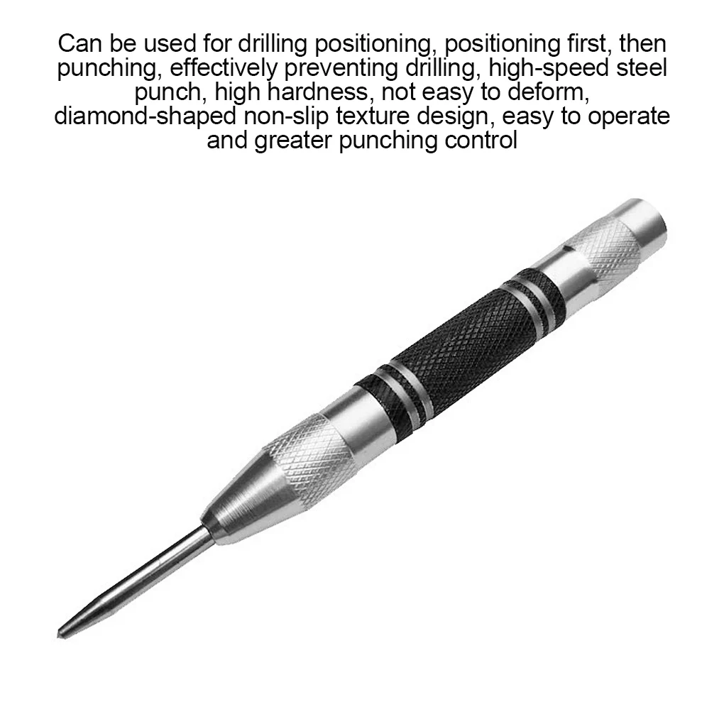 Automatic Center Pin Spring Loaded Mark Punch Tool Wood Indentation Woodworking Bit Portable Non-slip Puncher | Инструменты