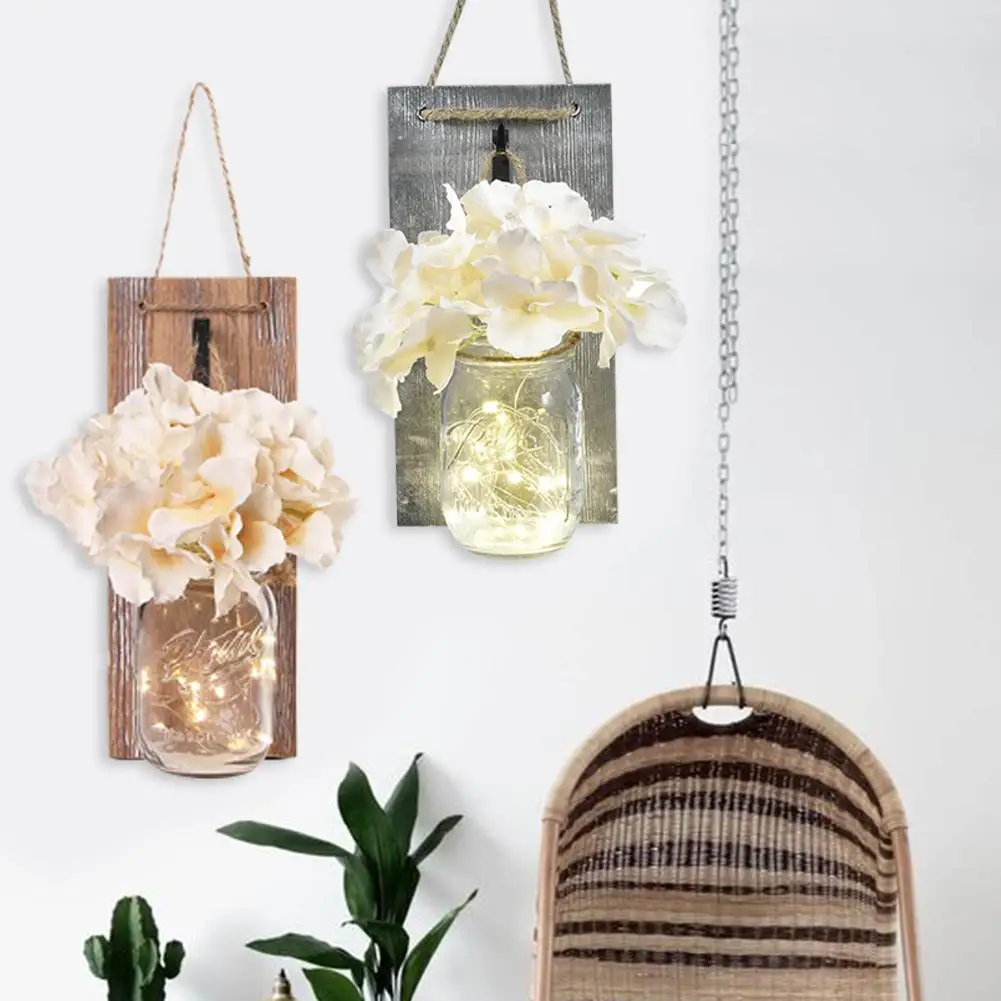 2 шт. каменщик банка бра Подвесной Настенный декор Светодиодные полосы света с