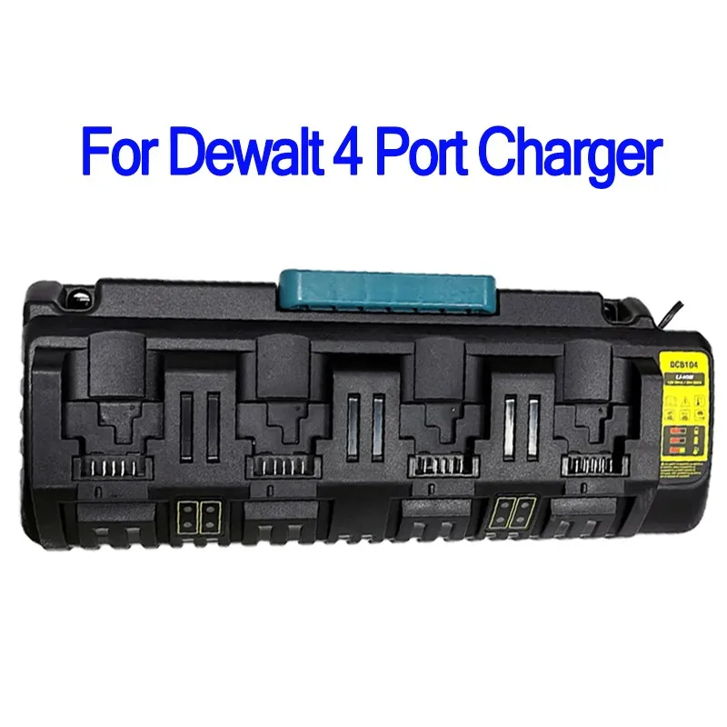 Enlarge 4 Port Li-Ion Battery Fast Charger For DEWALT 12V 20V MAX Lithium Battery DCB104 DCB107 DCB115 DCB118 DCB119 DCB102 DCB102BP