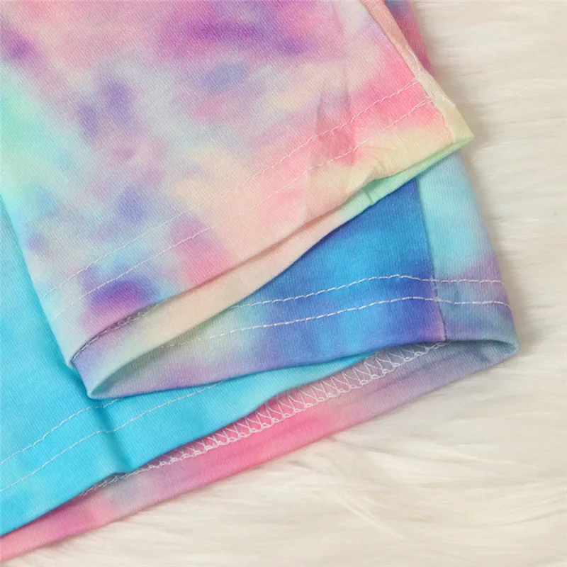 

hirigin Tie-dye Dress 2020 Women Summer Sexy Casual Dress Fashion Elegent Bandage Dress Vestidos Short Sleeve Sweet Dress