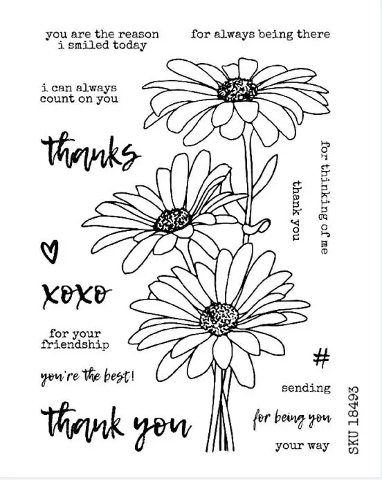

Thanksgiving flower Metal cutting dies and Clear Stamps Transparent Silicone Seal for DIY scrapbooking photo album Decorative