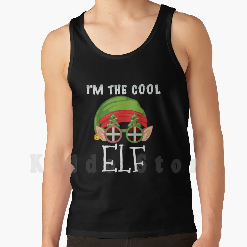 

I'm The Cool Basque Elf-Gift For Basque With From Bilbao Tank Tops Vest Sleeveless Bilbao Half Basque Funny