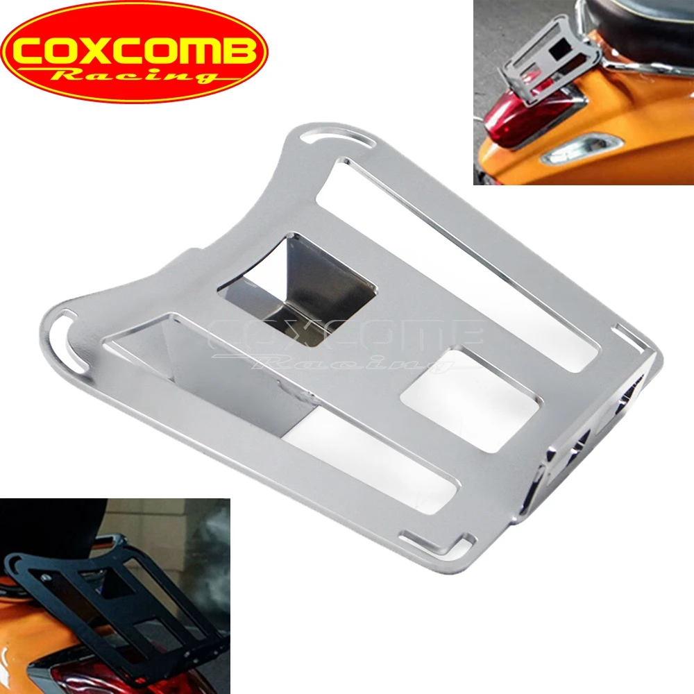 

CNC Aluminum Motorbike Chrome Rear Luggage Rack Cargo Shelf Holder Support For Sprint Primavera 150 GTS 300 2017 2018 2019