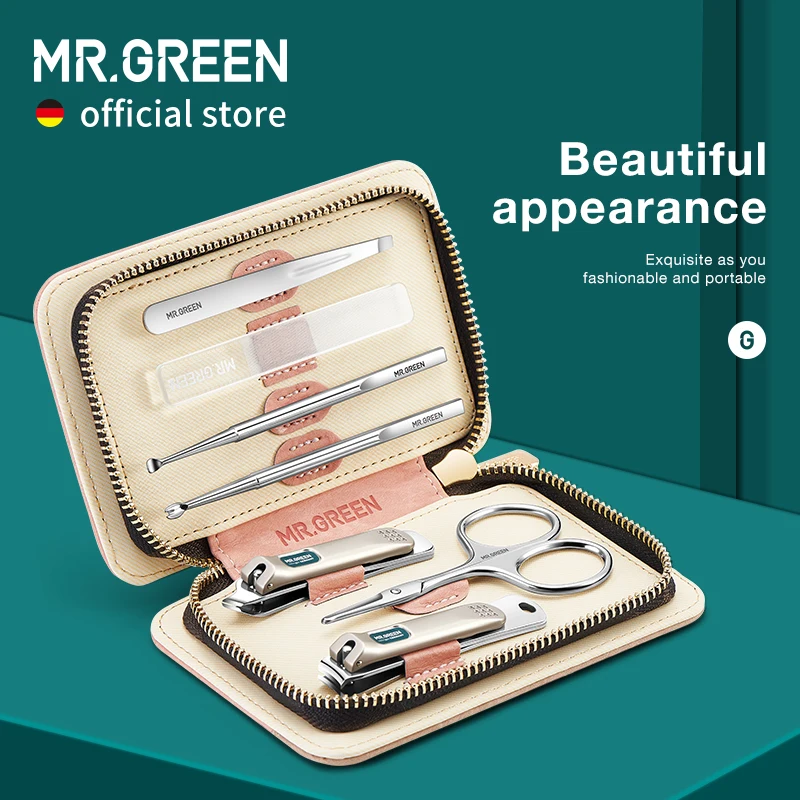 MR.GREEN Manicure Set Personal Care Sets Nail Clippers Tools Stainless...