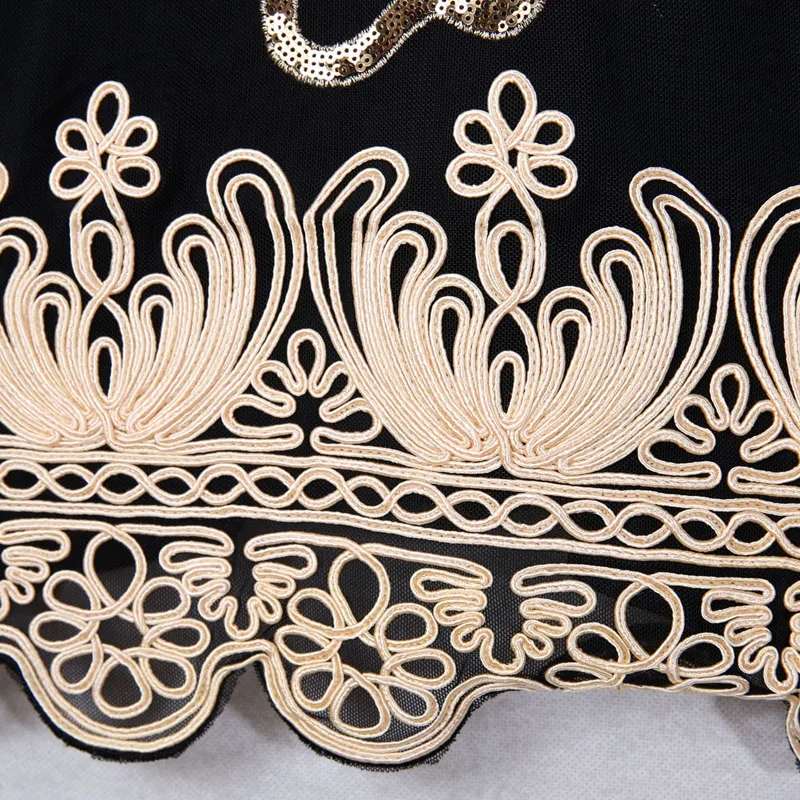 

BLINGSTORY Plus Size Women Summer Tee Tops Three Quarter Sleeve Embroidery Ladies T Shirt Party