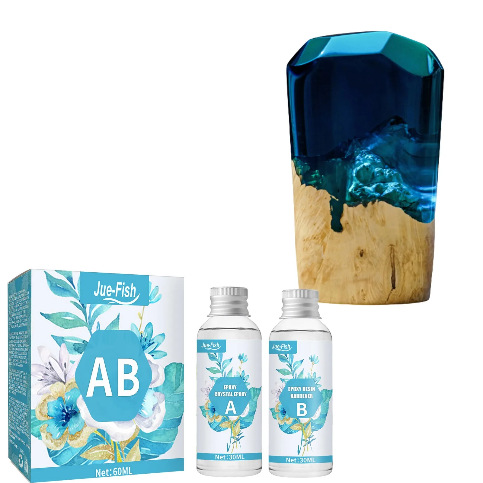 A и B быстросохнущий Клей для эпоксидной смолы Супер прозрачный | Строительство