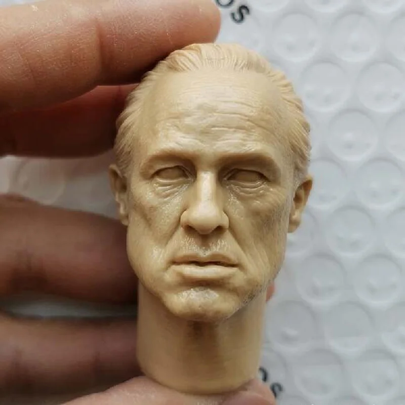 Чистая голова крестного отца марлона брендо в масштабе 1/6 Неокрашенная подходит