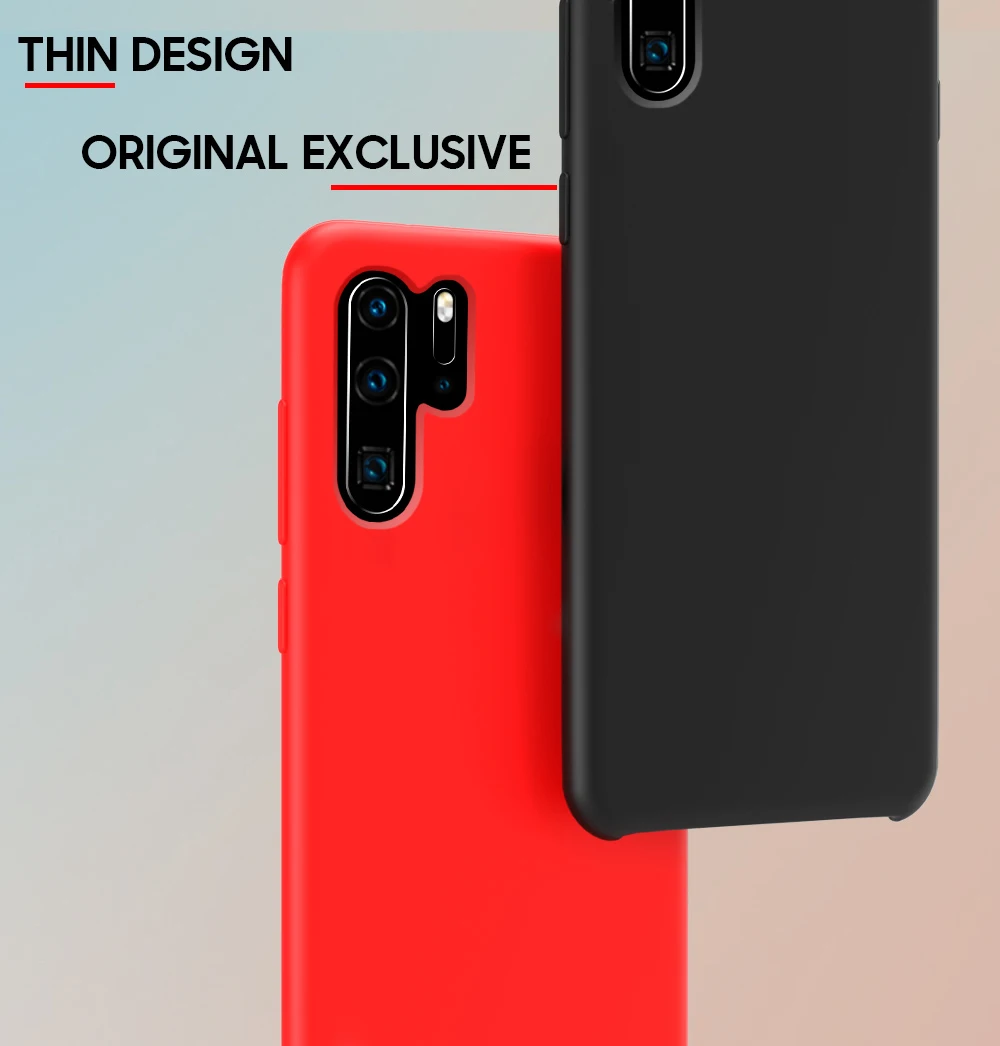 Для HUAWEI P30 чехол высокого качества шелковистый мягкий силиконовый защитный чехол для HUAWEI P30 Pro Lite P20 противоударный чехол