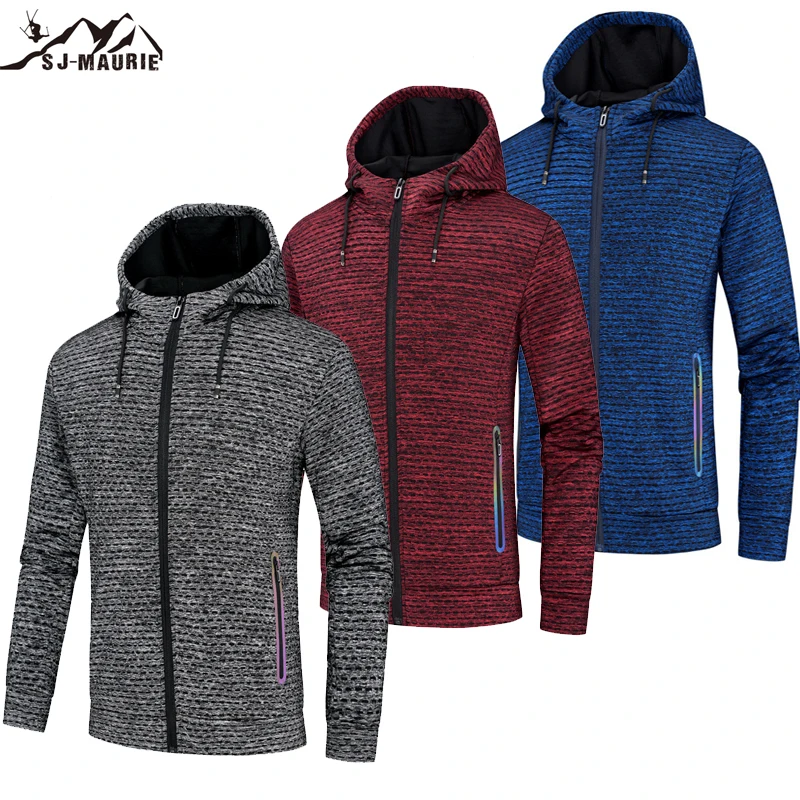 Зимние Тренировочные Куртки Толстовки Спортивная рубашка для бега мужская шляпа