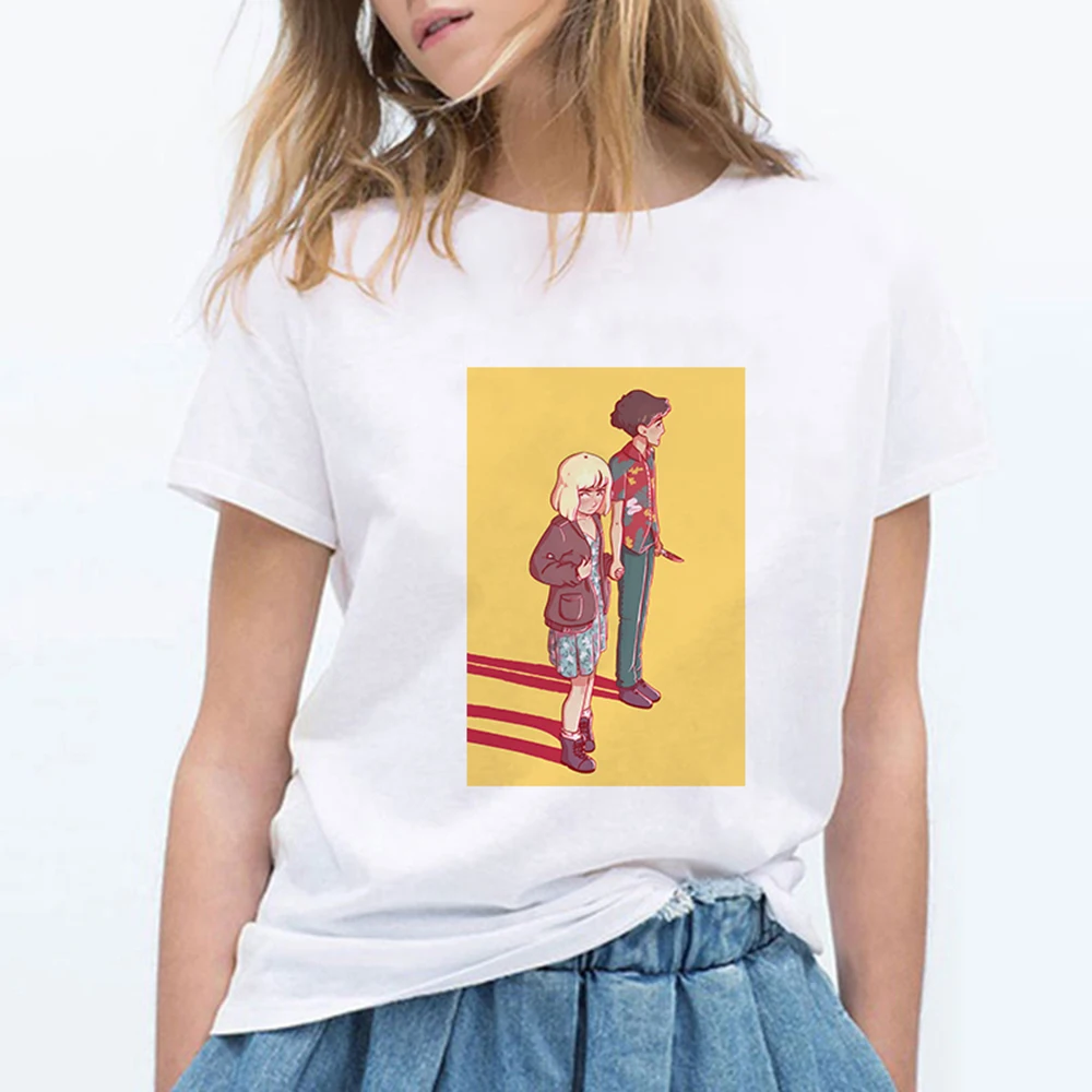 19bk1258 Harajuku конец света футболка женская летняя графическая Эстетическая одежда Kawaii уличная панк повседневные Графические футболки - Цвет: 19bk1258