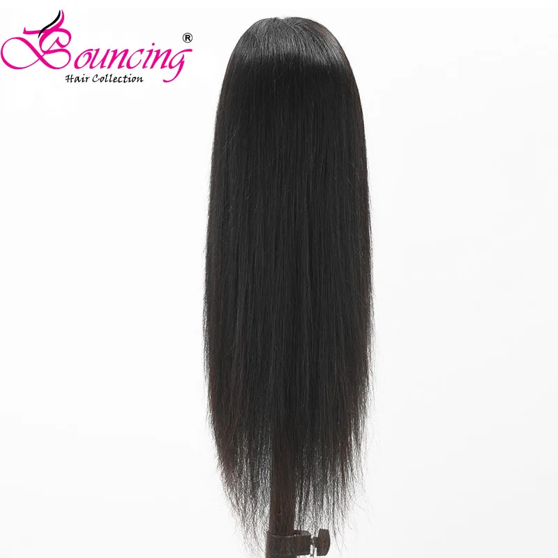 Прыгающие бразильские прямые волосы remy 13*4 кружевные передние человеческие волосы парики предварительно выщипанные волосы с волосами младенца 150 плотность парик 10-26"