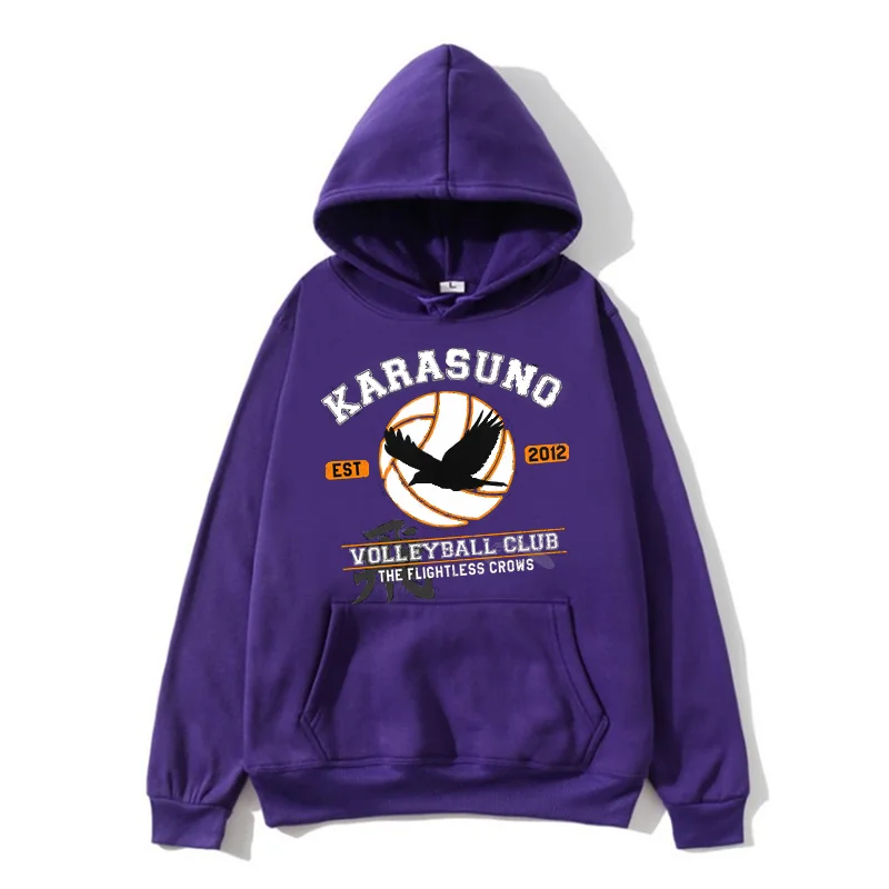 

Japanese Anime Haikyuu Hoodies Men Funny Harajuku Streetwear Harajuku Karasuno Fly High Graphic Sweatshirts Unisex Tops Man