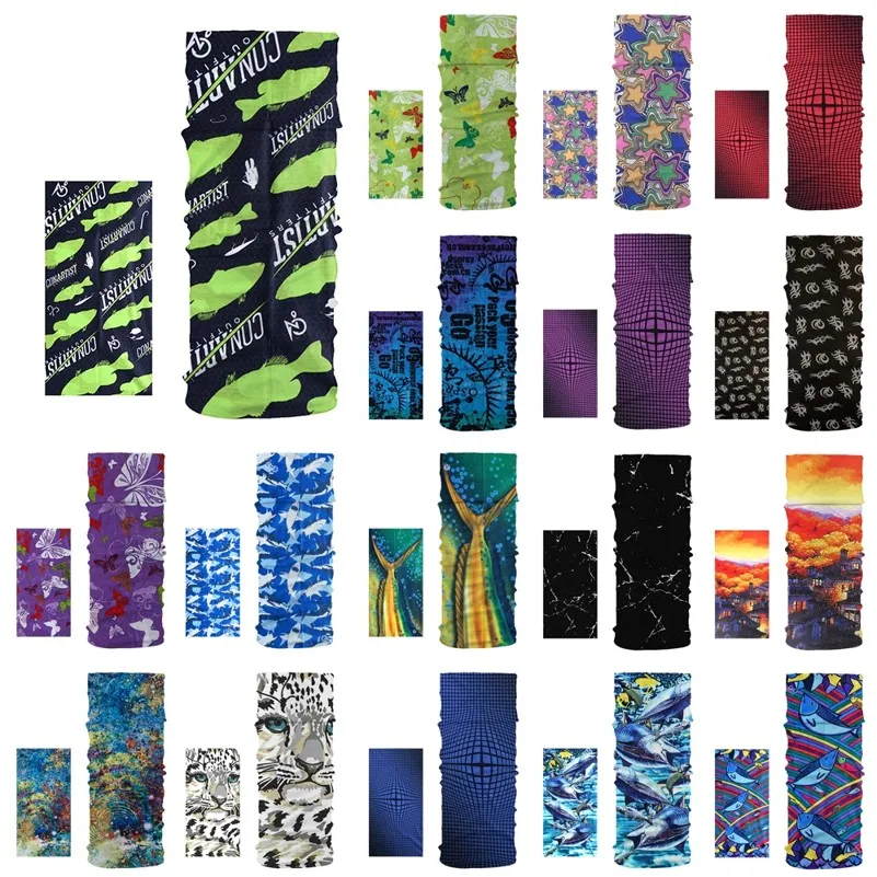 

18 Style Multi-Use Polyester Scarves Face Dust Mask Outdoor Sports Bandana Scarf Camping Cycling Headwear Hiking Magic Scarves
