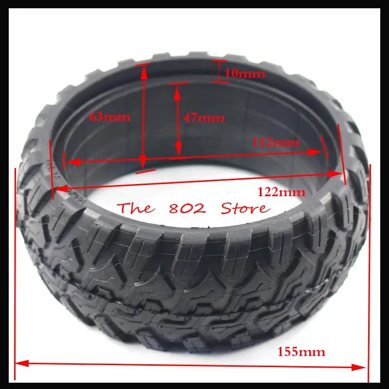 

6.5 Inch 165x45 Solid Tire10 Tubeless Explosion-Proof Tyre Wheel for Mini Electric Scooter Wheelchair Mini Dirt Bike Motorcycle