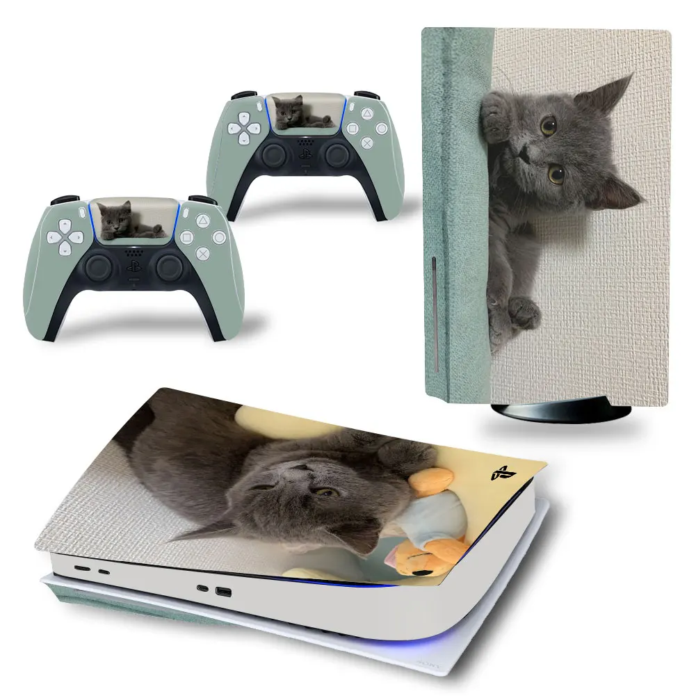 

Наклейка на консоль PlayStation 5 и 2 контроллера