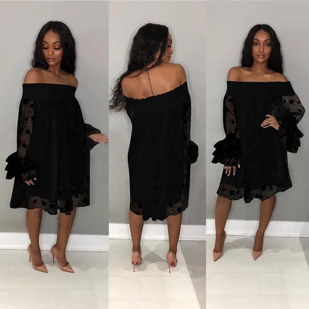 Платья в белый горошек для девочек Сексуальная Прозрачная сетка платье женское с