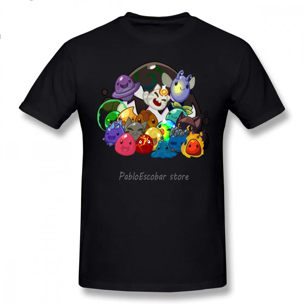 Slime Rancher футболка 100 Хлопок размера плюс забавные модные короткие рукава