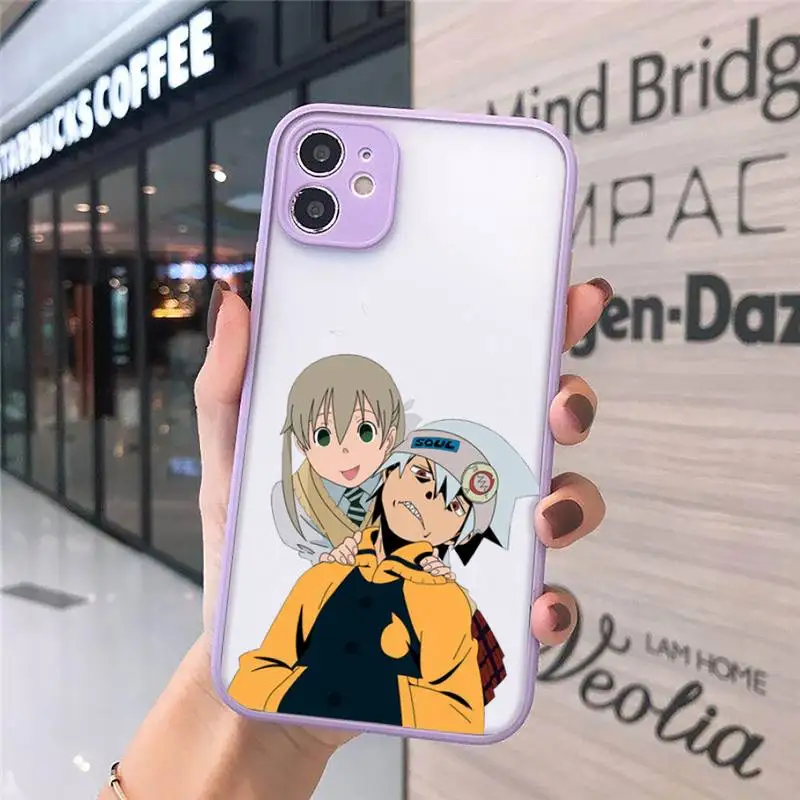 

Soul Eater anime manga Phone Cases matte transparent For iphone 7 8 11 12 plus mini x xs xr pro max cover