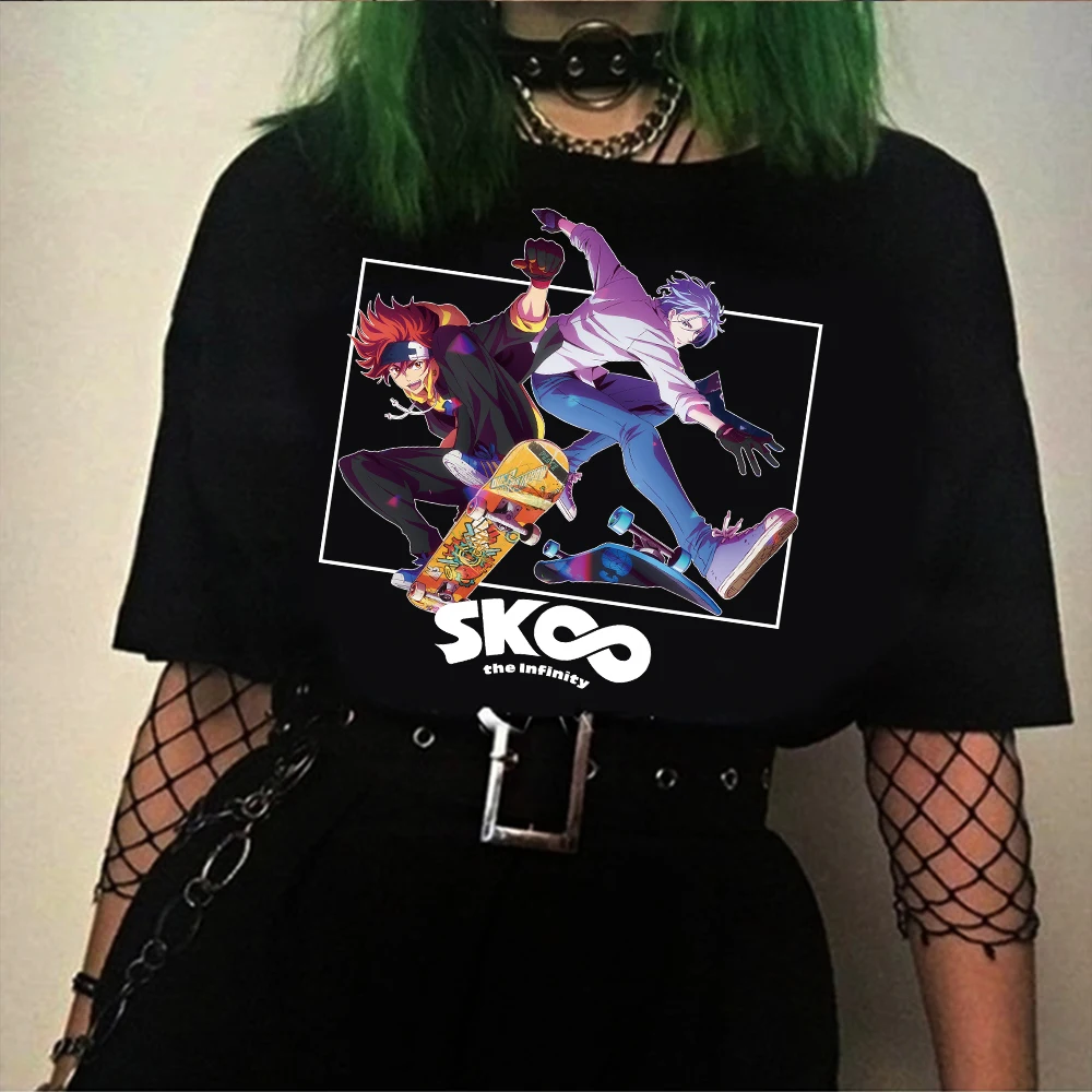 

2021 SK8 The Infinity футболка для мужчин Kawaii скейтборд для мальчиков Графические футболки Топы Футболка мужская Харадзюку унисекс