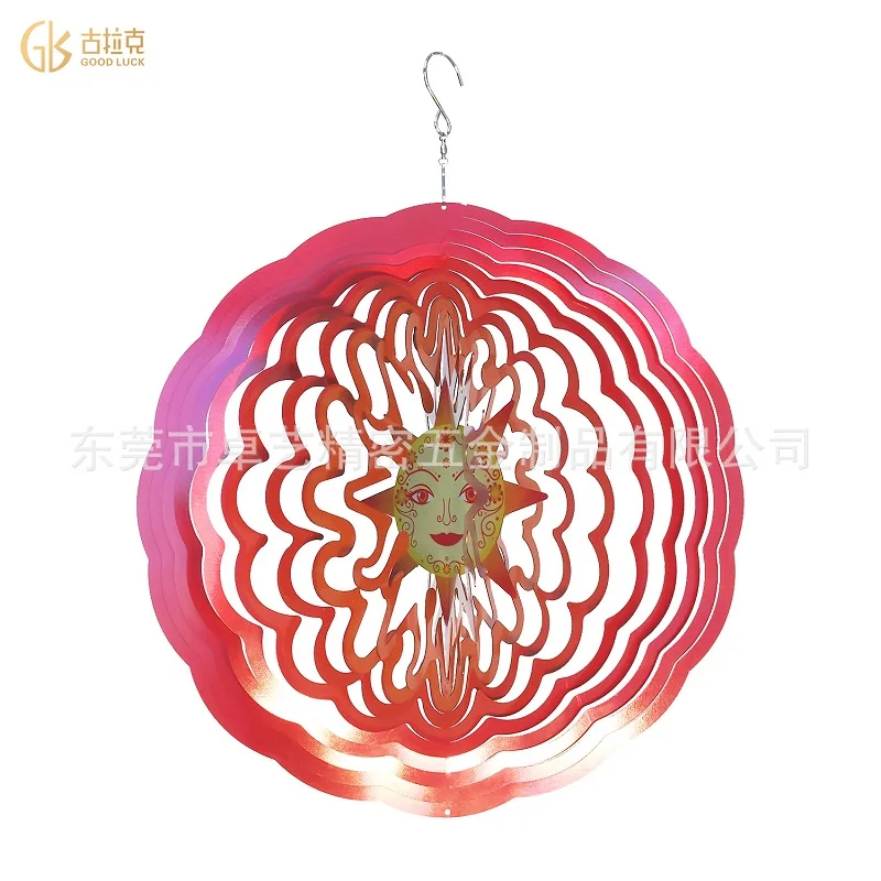 

3D ветряные колокольчики из нержавеющей стали, подвесное украшение для окон, поделки, украшение для сада, двора