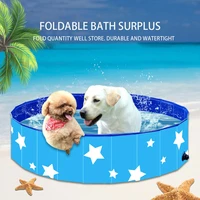 foldable dog swimming pool pet spa portable pvc bathing tub kids indoor outdoor folding wash bathtub collapsible for large dogs