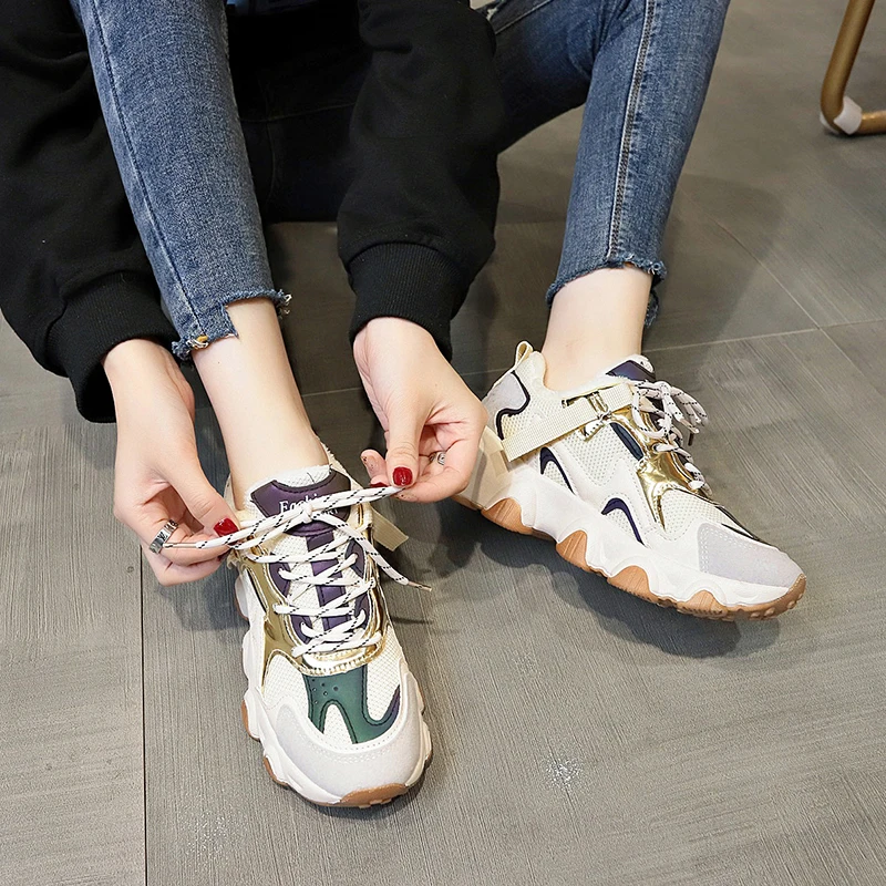 

2020 Winter New Korean Version Of The Wild Student Warm Daddy Shoes Female Ins Plus Velvet Sports Cotton