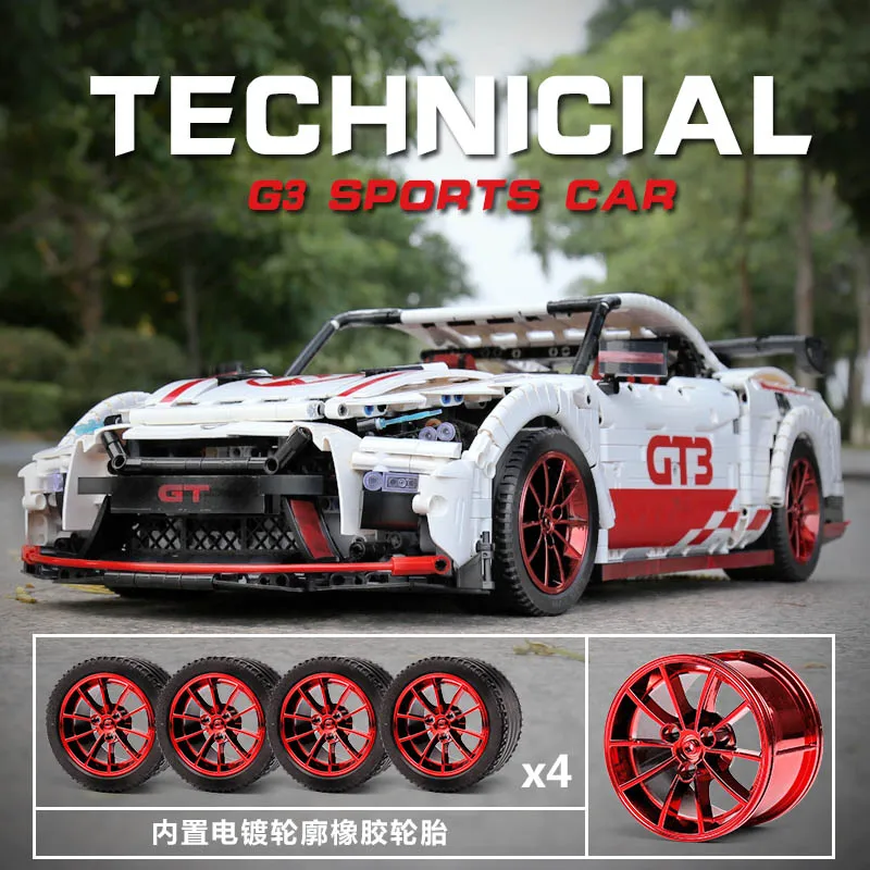 RC 23009 Ford Mustang Hoonicorn RTR V2 гоночный автомобиль с моторами подходит для Lepinblocks Technic 20102