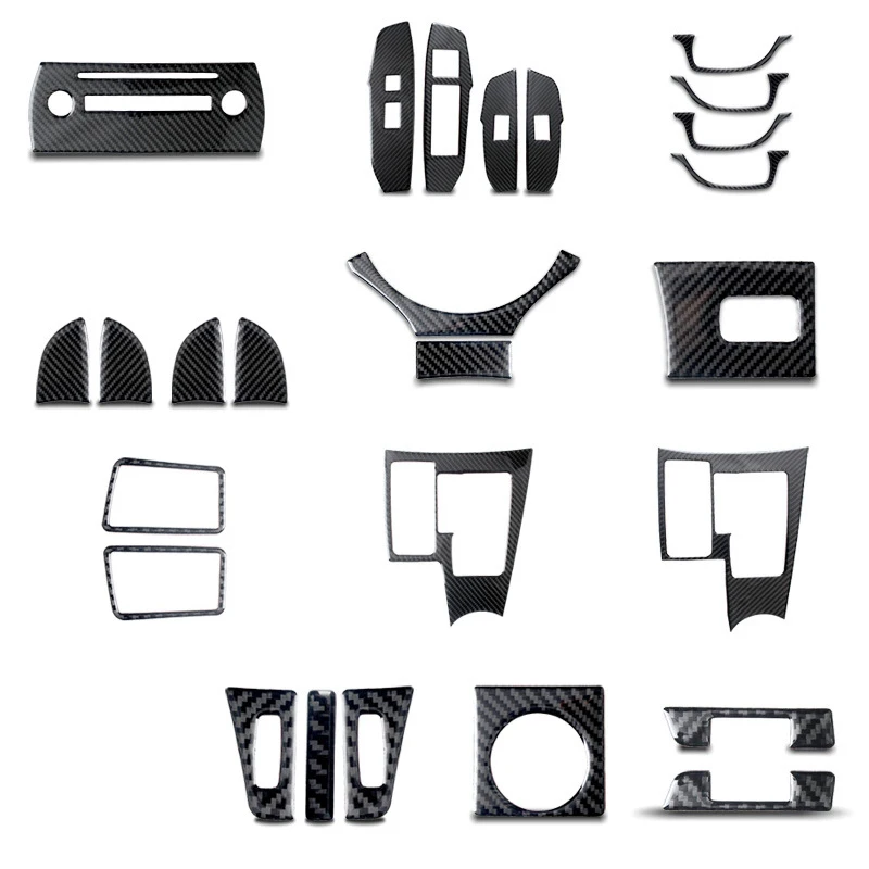 Углеродное волокно для салона автомобиля Шестерня сдвига окна подъемная панель