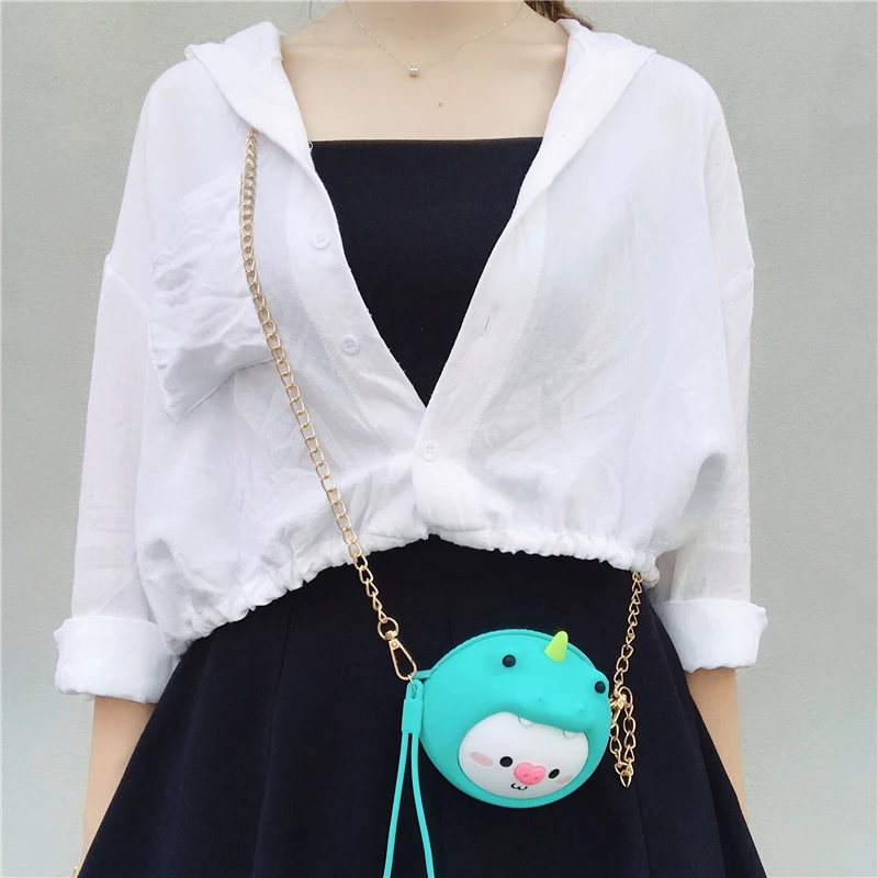 Q UNCLE креативные модные сумки через плечо милый стиль белый кролик