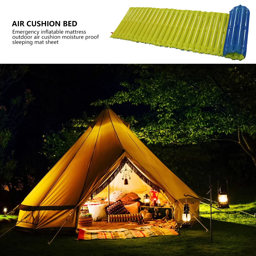 Одиночной трубки воздуха чрезвычайных надувной матрас Открытый надувные