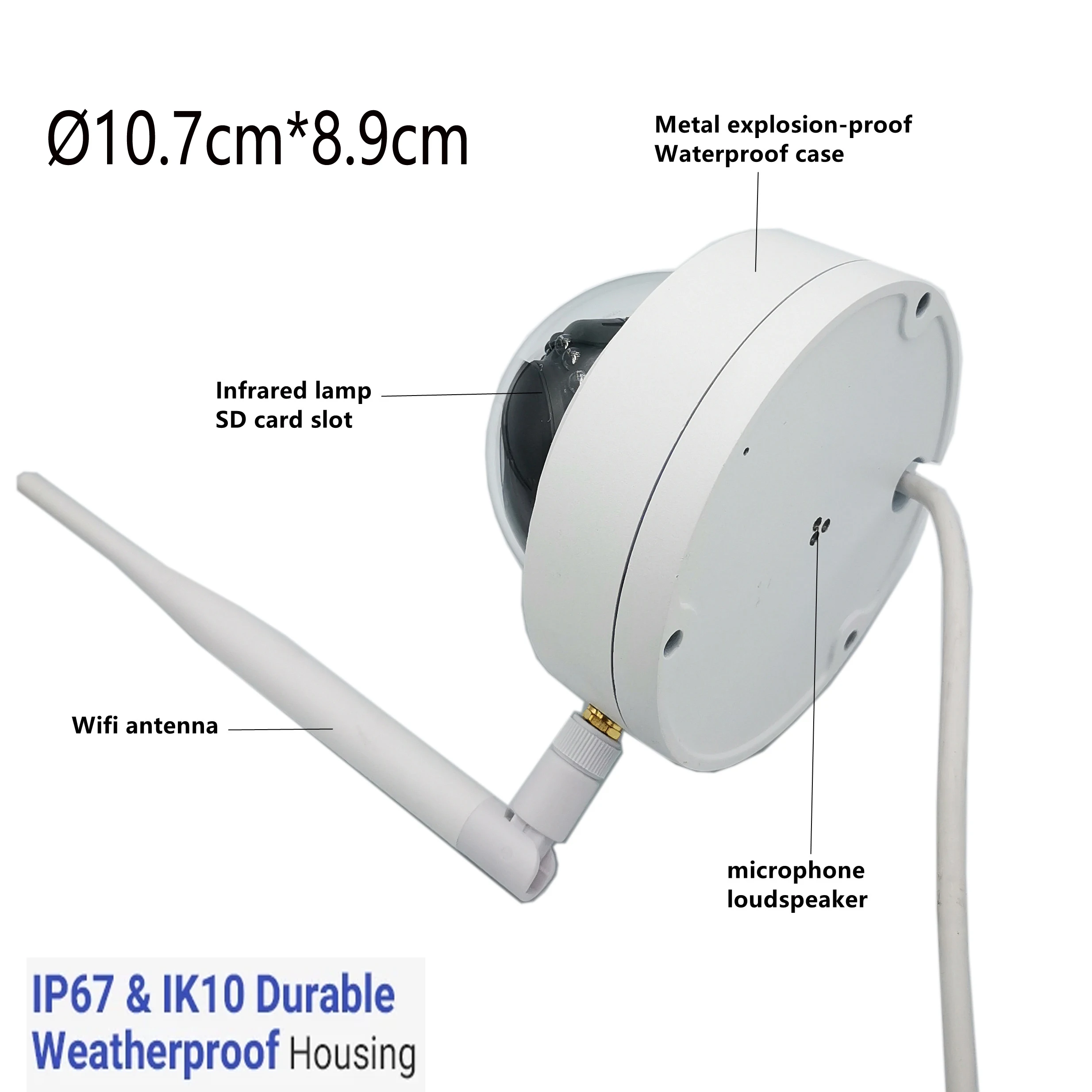 IP-камера видеонаблюдения H.265 5 Мп 3 2 МП |