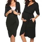 Халат для беременных; Пижама для беременных женщин; Регулируемые леггинсы; Брюки; Топ для уход за животом; Одежда для живота; Mujer Embarazada Premama