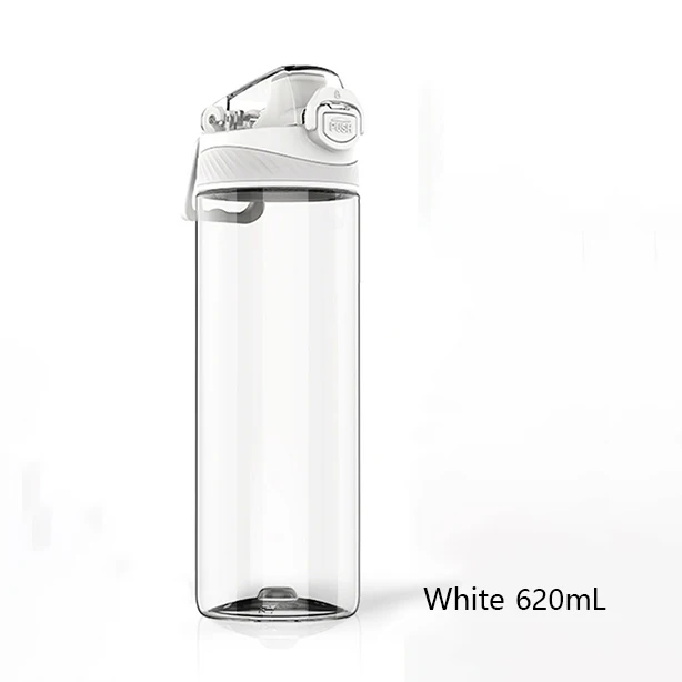 620ml-White Youpin тритановая спортивная чашка 480 мл и 620 мл бутылка с защитным замком Нетоксичная высокая термостойкость с одной рукой - Цвет: 620ml-White