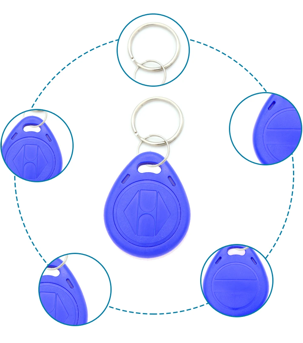 EM4305 копия перезаписываемых EM ID брелоков RFID метка карта кольцо для ключей 125 кГц