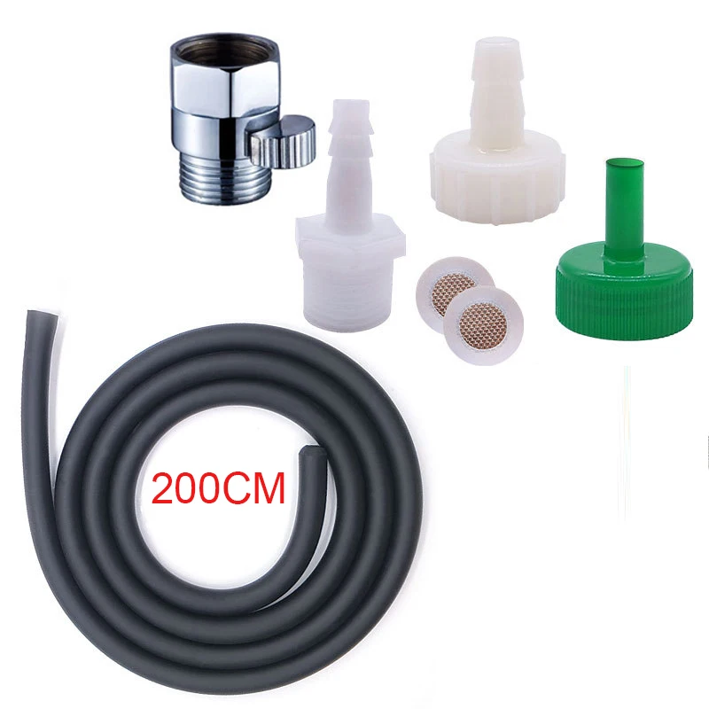 black200set1 Силиконовые клизмы шланг советы для чистки задницы душ мягкий душ Анальный Душ сантехника набор биде части клизмы трубки шланг для биде - Цвет: black200set1