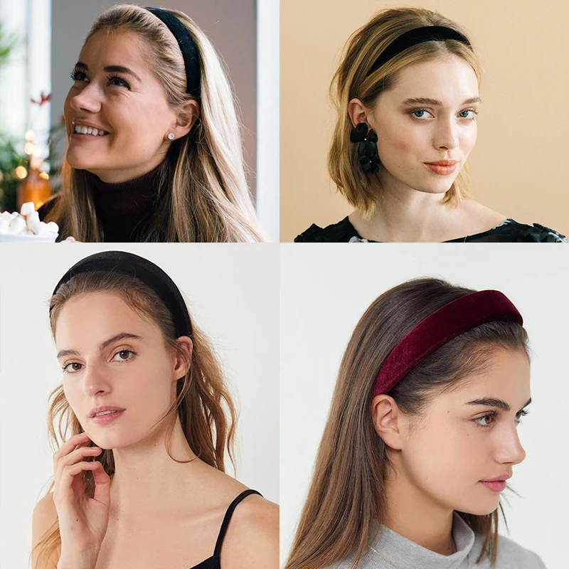 Простые бархатные ободки для волос Molans однотонные Модные Ободки с маленькими