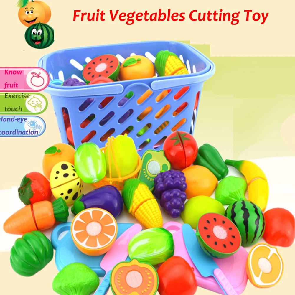 Набор для резки фруктов овощей еды многоразовые ролевые игры игрушечный