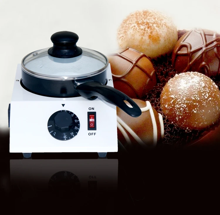 

40W Mini Electric Chocolate Melting Machine Chocolate Melting Pot Ceramic Non-Stick Single Pot Chocolate Melter Stove Hot Sale