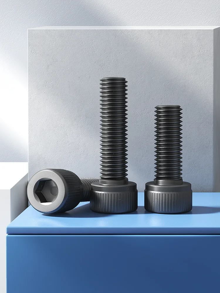 

M3 M4 Hexagon Socket Screw Grade 12.9 High-Strength Half-Thread Cylinder Head Bolt Half-Tooth Cup Head Bolt 1-10pcs/Lot