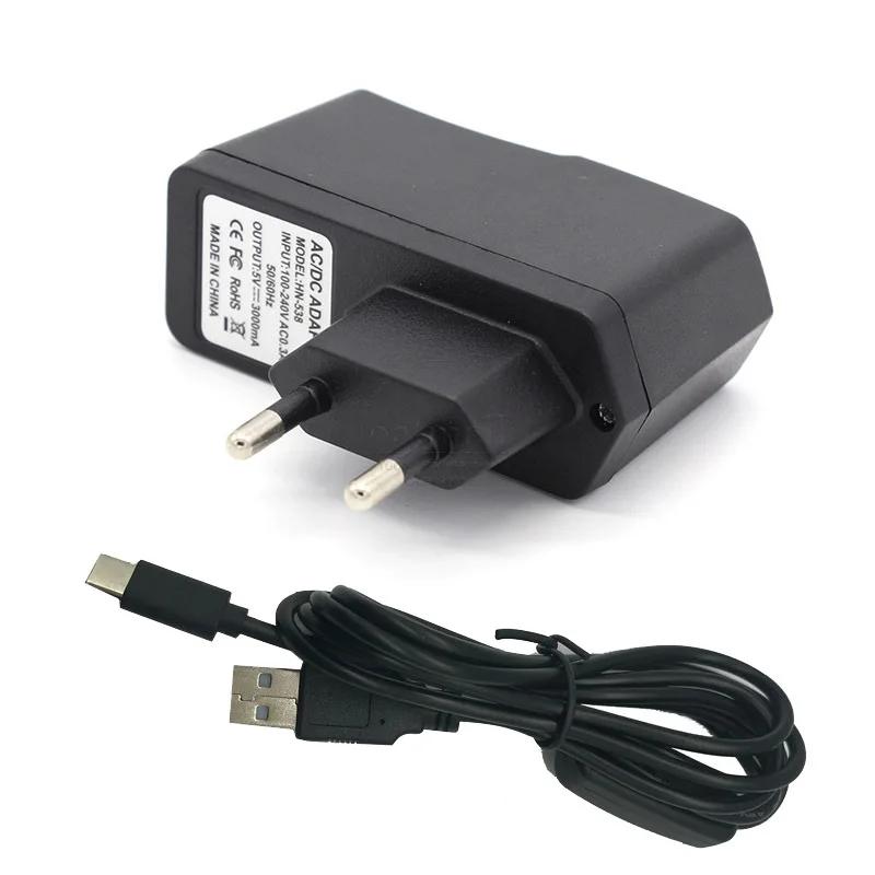 Кабель Raspberry Pi 4 USB Type C источник питания переменного тока 5 в 3 А с выключателем