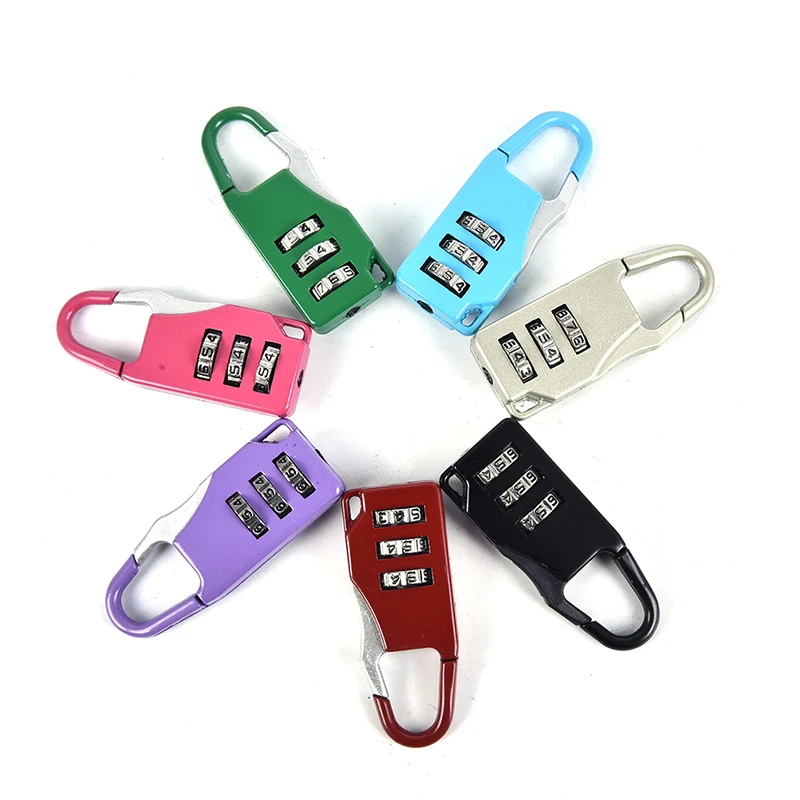 

3 Mini Dial Digit Number Code Password Combination Padlock Security Travel Delicate Safe Lock for Padlock Luggage Lock of Gym