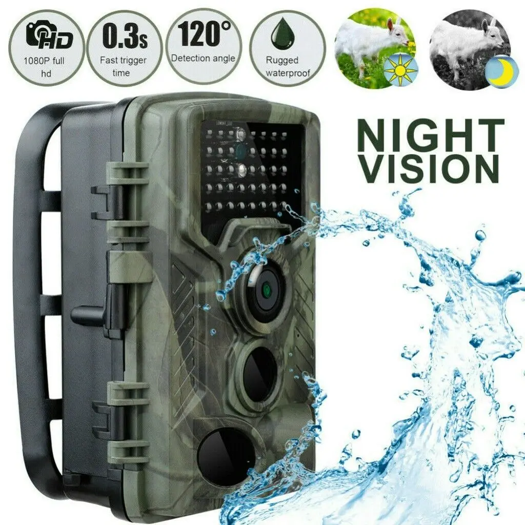 

2021 New 20MP Hunting Camera Outdoor IP65 Waterproof Night View Trail Camera Infrared Cam 1080P Wildlife Hunting Camera